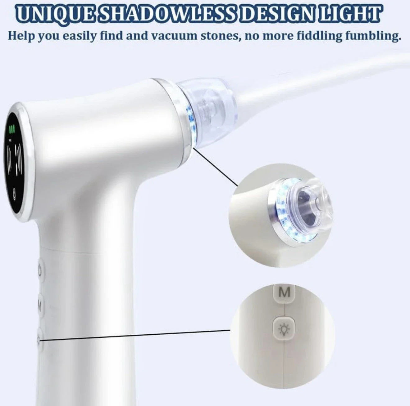 Stone Vacuum Removal Kit with LED Light