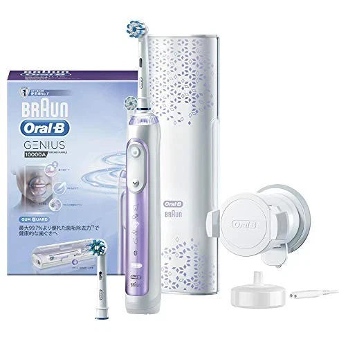 Braun Oral B Electric Toothbrush Genius 10000A Orchid Purple (Overseas Voltage C